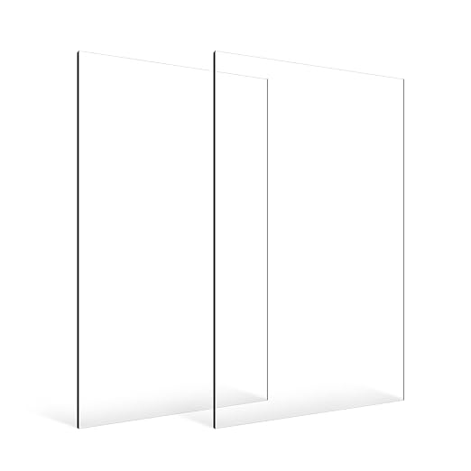 VEVOR Plexiglass Acrylic Sheets, 24 x 48 Inch 1/8 Inch Thick Clear Plastic Cast
