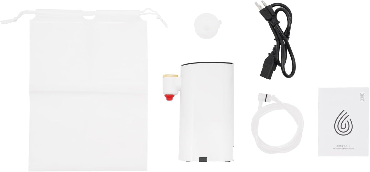 Mini Instant Hot Water Dispenser, 1500W Countertop Portable Mineral/Bottled Water Dispenser, 3s Quick Heating Water Warmer, 5 Temperatures Choices, for Travel Hotel Office