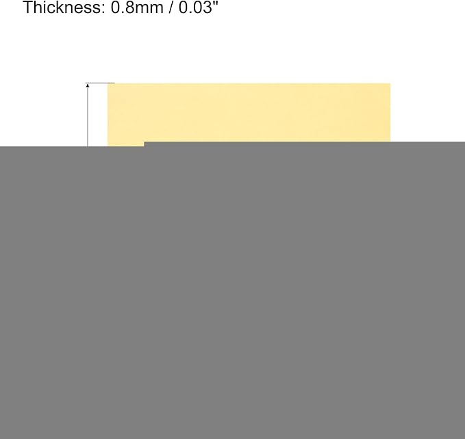 MECCANIXITY EVA Foam Sheets Light Yellow 19.7 Inch x 17.7 Inch 0.8mm Thick