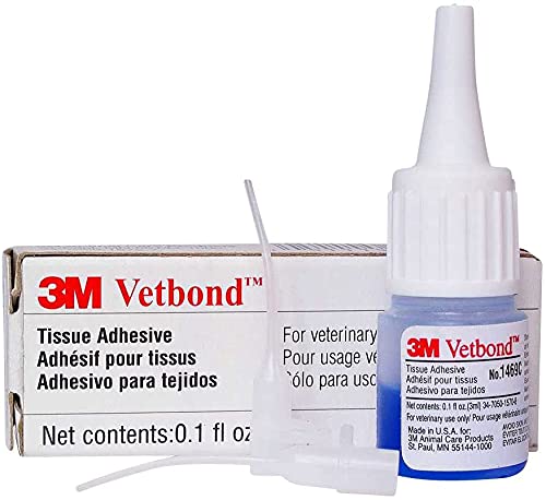 3M Vetbond Tissue Adhesive 0.1 oz – Fast-Acting Veterinary Wound Glue