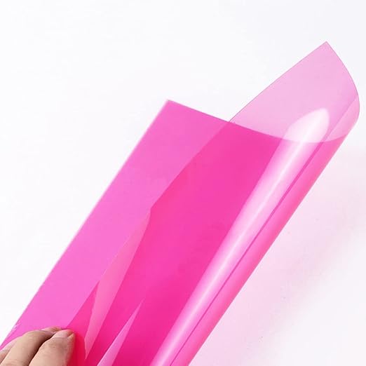 Tong Gu 5PCS Colored A4 PVC Flexible Plastic Sheets Transparent Gel Clear DIY