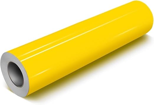 VViViD DECO65 Yellow Gloss Permanent Adhesive Craft Vinyl
