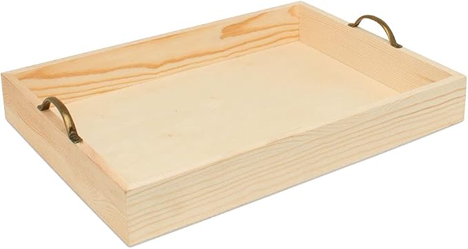 Unfinished Wood Nesting Serving Trays