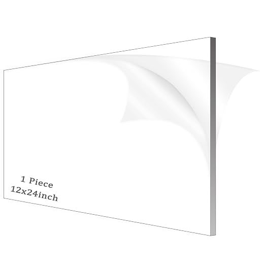Clear Acrylic Sheet Plexiglass, 1/4" Thick Cast Acrylic Glass Sheet, Plexiglass