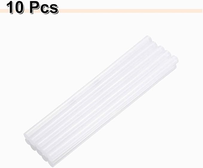 HARFINGTON 10pcs Hot Glue Sticks 0.43" Dia x 11.02" Long EVA Mini Hot Melt