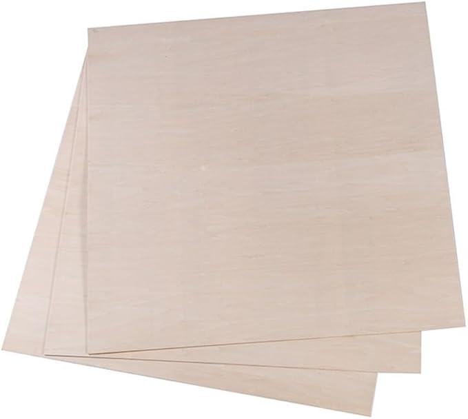 10pcs Balsa Wood Sheets Ply, 100/200/300mm Long Solid Wood Boards, 1-8mm Thin