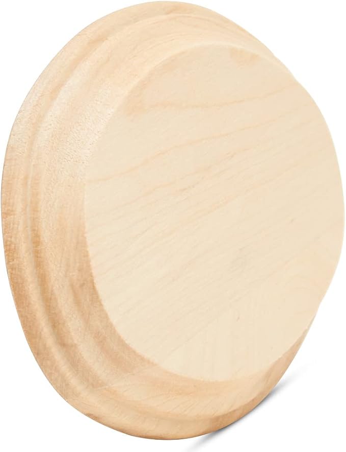 Oval Wood Coasters 5 inch, Unfinished Wood Crafts, Natural Wood Slices