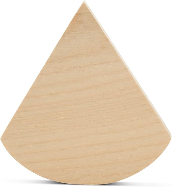 Blank Pie Slice Tiered Tray Decor 4-1/4-inch x 4-inch, by Woodpeckers