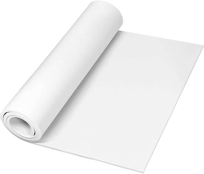 39"x15" EVA Foam Roll, 86 kg/m3 High Density 6MM Thick Foam Sheets, Flexible &