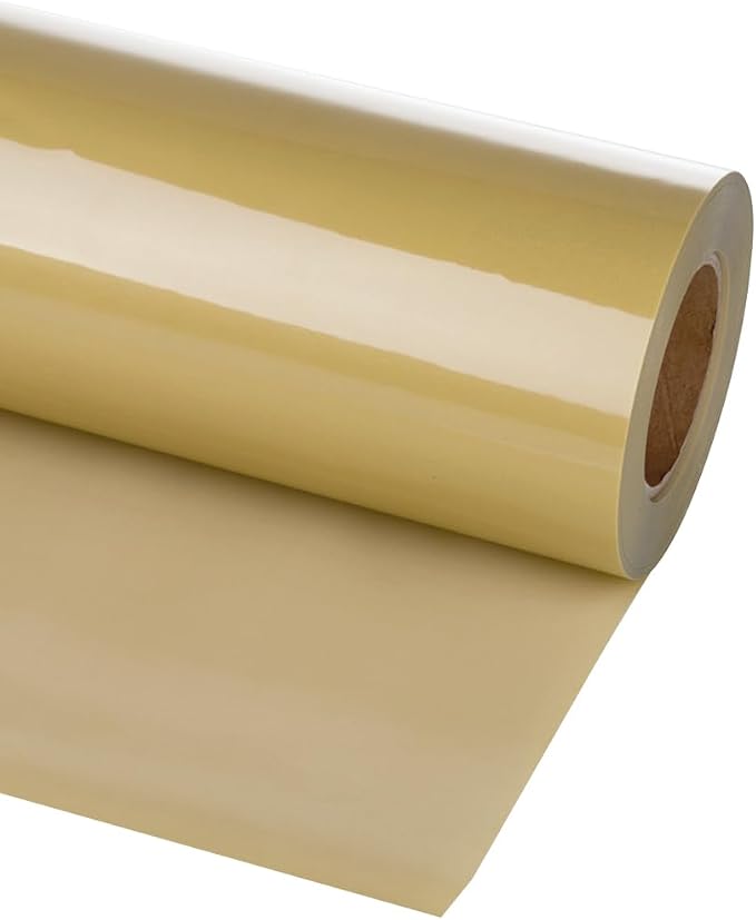 guangyintong Heat Transfer Vinyl Soil Golden HTV Rolls, Matte Surface HTV Vinyl