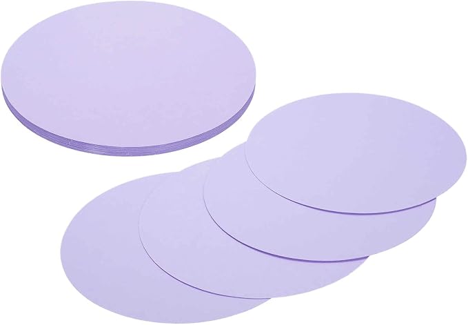 MECCANIXITY 24 Pcs Circle Card Stock, 5.9 Inch Round Cutouts Paper Thick