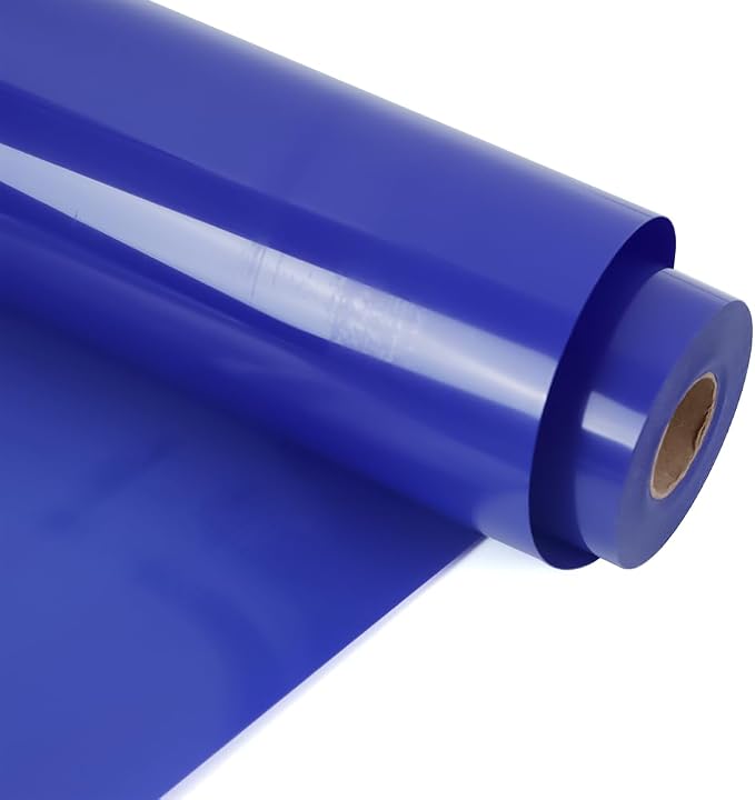 RENLITONG Sapphire Blue Iron on Vinyl 12Inch by 13ft Roll Heat Transfer Vinyl
