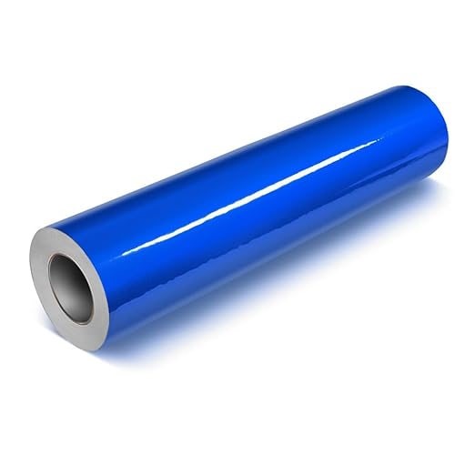 VViViD DECO65 Reflective Blue Permanent Adhesive Craft 12" x 30ft Vinyl Roll