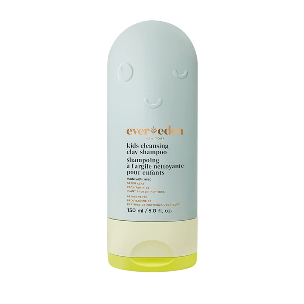 Evereden After Swim & Sports Kids Shampoo: With Cleansing Clay | Detoxifies Hair & Scalp from Chlorine, Dirt, and Sweat | Clean & Vegan Kid Shampoo for Daily Use and Any Hair Type