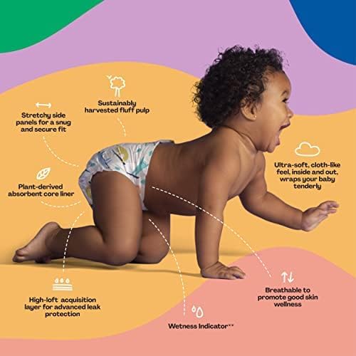 Hello Bello Premium Baby Diapers Size Newborn, 32 Count of Disposable, Extra-Absorbent, Hypoallergenic Baby Diapers with Snug and Comfort Fit, Alphabet Soup