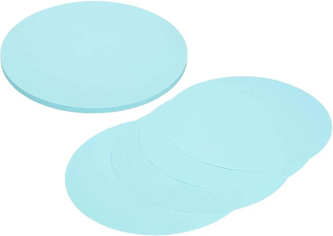 MECCANIXITY 24 Pcs Circle Card Stock, 8.3 Inch Round Cutouts Paper Thick