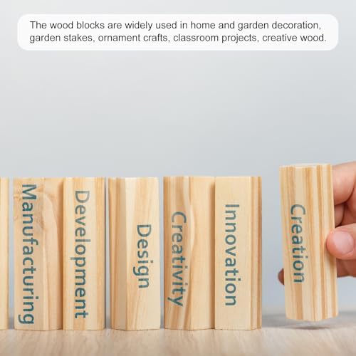 MECCANIXITY 6pcs Wood Sticks, 1/4''x 1/4'' x 12" Rectangle Wooden Cube Wood