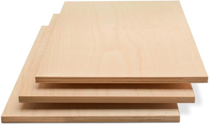 Baltic Birch Plywood 12 x 20 x 3/4 Inch - 18 mm Craft Wood