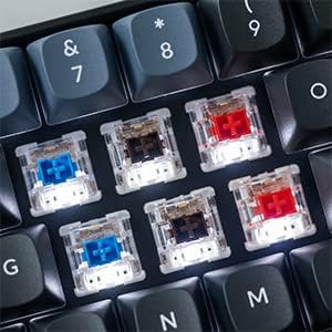 Keychron K6 Pro Wireless Custom Mechanical Keyboard, QMK/Launcher Programmable Macro, Hot-Swappable Keychron K Pro Red Switch Keyboard, 65% Layout White Backlit Office Keyboard for Mac Windows Linux