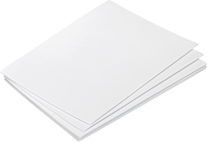 MECCANIXITY EVA Foam Sheets White 7.6 Inch x 5.9 Inch 2mm Thickness