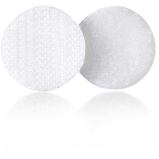 VELCRO Brand Dots with Adhesive White, 3/4" Circles, Sticky Back Round Hook and