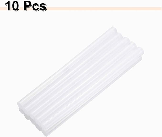 HARFINGTON 10pcs Hot Glue Sticks 0.43" Dia x 7.87" Long EVA Mini Hot Melt