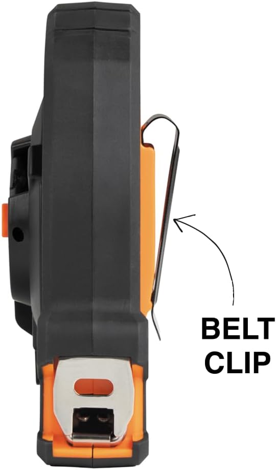 Klein Tools 94100CR Closed Reel Long Tape Measure, 100-Foot Nylon Coated Blade