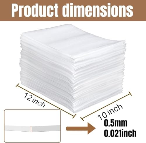 100 Pack 10'' x12'' 0.5MM Cushion Foam Pouches