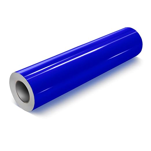 VViViD Brilliant Blue Gloss DECO65 Permanent Adhesive Craft Vinyl