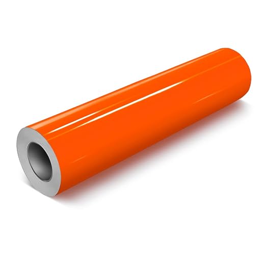 VViViD DECO65 Orange Gloss Permanent Adhesive Craft Vinyl