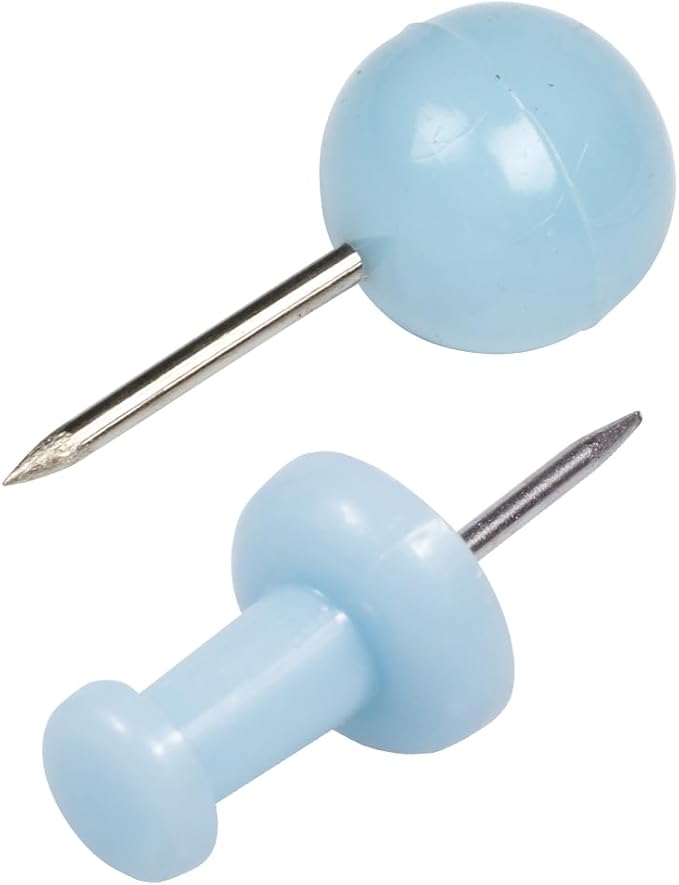JAM PAPER Colorful Push Pins