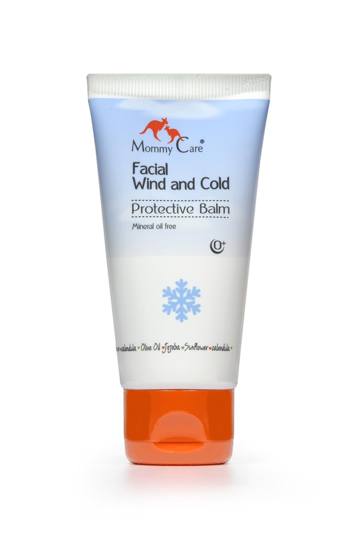 Mommy Care Facial Wind & Cold Protective Balm – Mineral Oil-Free Formula with Calendula, Olive Oil & Jojoba, Soothes & Hydrates Dry, Sensitive Skin for Babies, Kids & Adults, 50ml/1.76 fl oz
