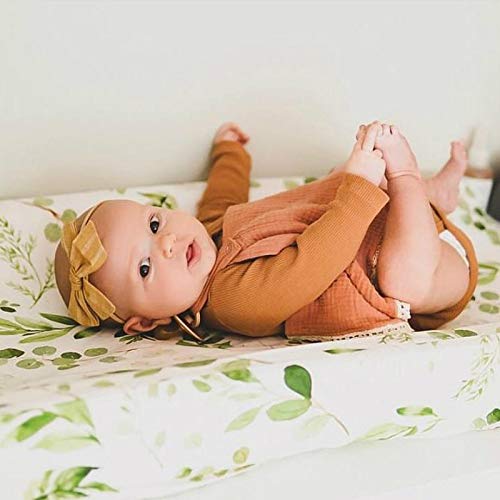 Changing Pad Cover – Ultra Soft Diaper Changing Pad Table Sheets for Girls Boys Pure Cotton Safe and Snug Cradle Sheets Machine Washable Fit 32"/34'' x 16"Pad