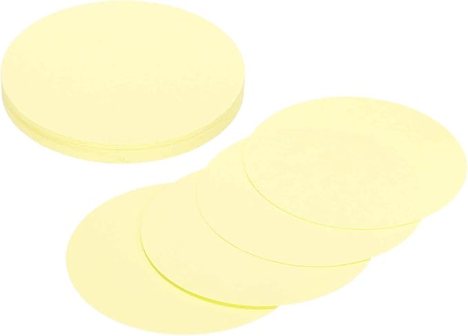 MECCANIXITY 24 Pcs Circle Card Stock, 3.9 Inch Round Cutouts Paper Thick