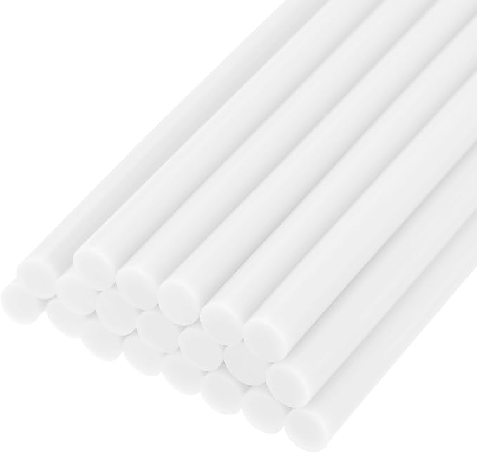 uxcell 20pcs Hot Glue Sticks for Glue Gun 7mm/0.27-inch x 4-inch Mini Hot Melt