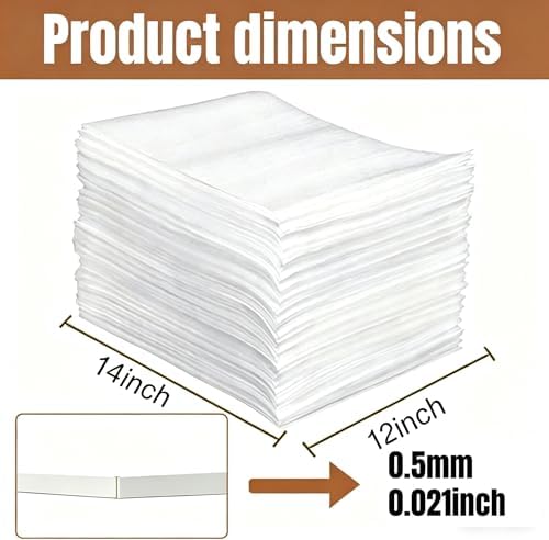 100 Pack 12'' x14'' 0.5MM Cushion Foam Pouches