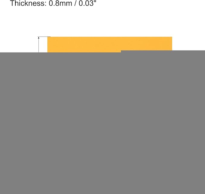 MECCANIXITY EVA Foam Sheets Gold Tone 19.7 Inch x 17.7 Inch 0.8mm Thick Crafts