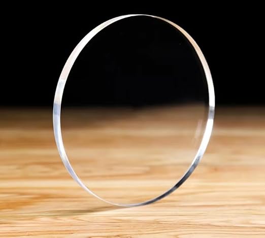 Set of 20 Round Clear Acrylic Sheets, 2 Inch Diameter Transparent Circle Blanks
