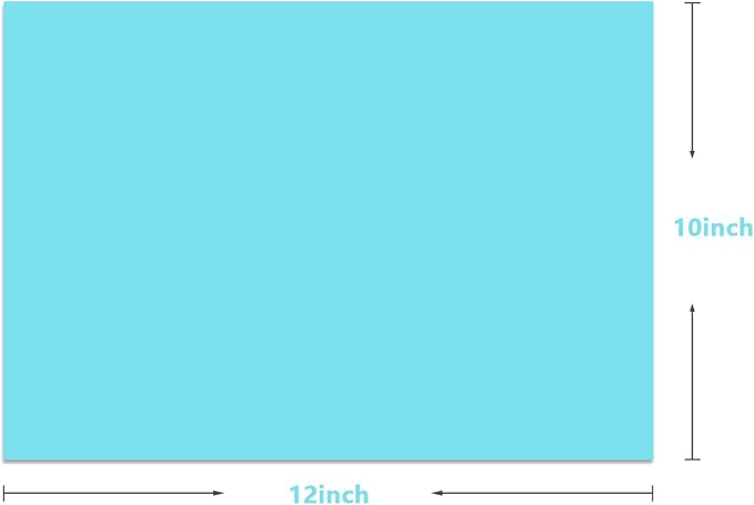 Puff Vinyl Heat Transfer 3 Sheets 12"x10"-Pale Blue | 3D Puffy htv Iron on