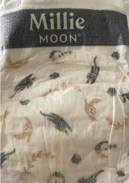 Millie Moon Luxury Diapers (Size-3 and Count-88) White-13 to 24 lbs(Pack of 1)