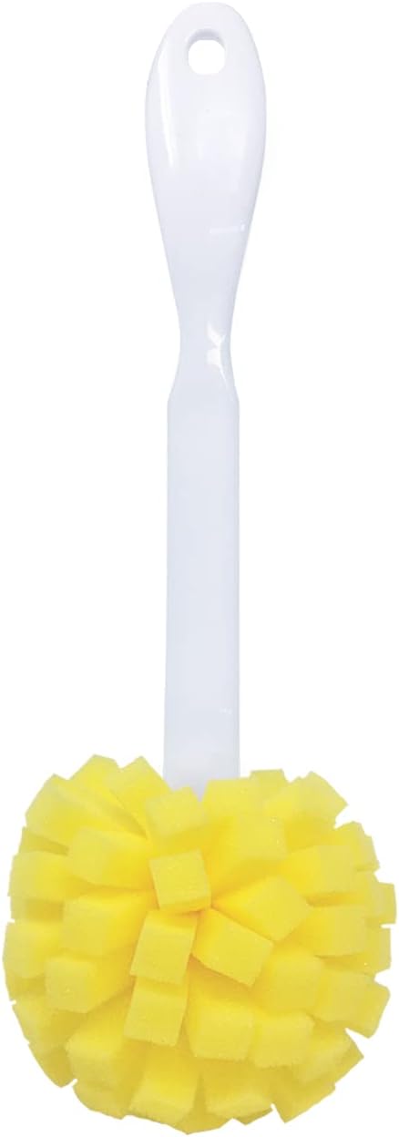 LOLA The Original Flower Shaped Kitchen Foam Sponge Bottle Brush, No Slip Grip Handle, Dishwasher Safe, 1 Pack