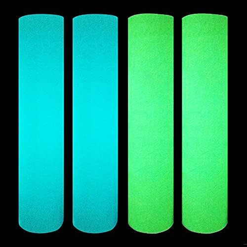Glow in The Dark Heat Transfer Vinyl Rolls Luminous Green Iron on Vinyl 12Inch