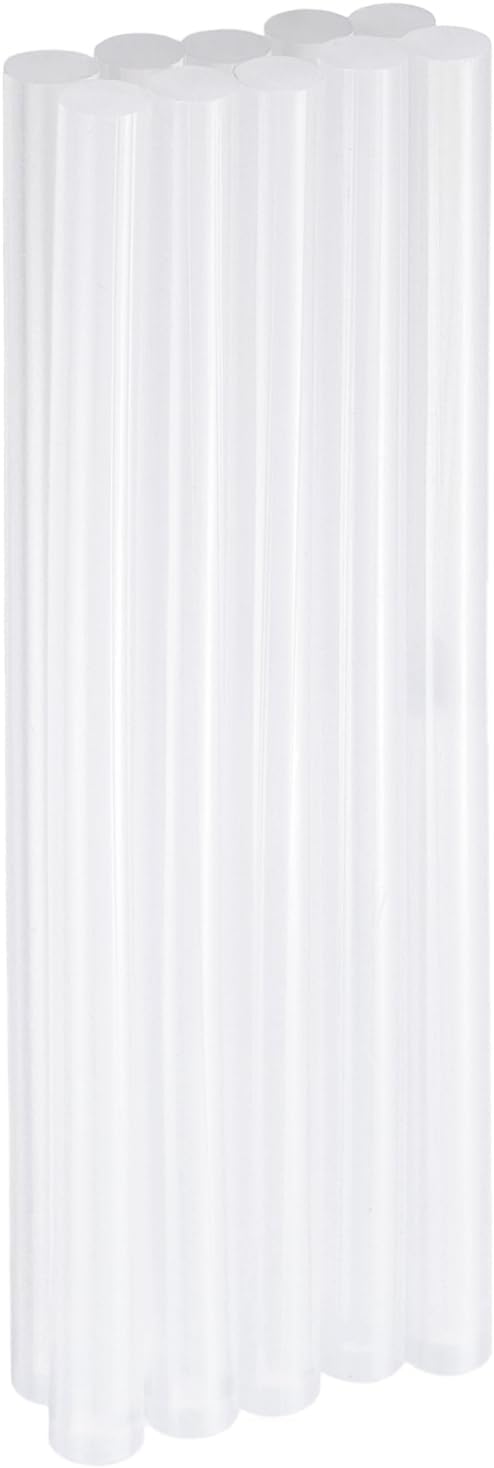 HARFINGTON 10pcs Hot Glue Sticks 0.43" Dia x 7.48" Long EVA Mini Hot Melt