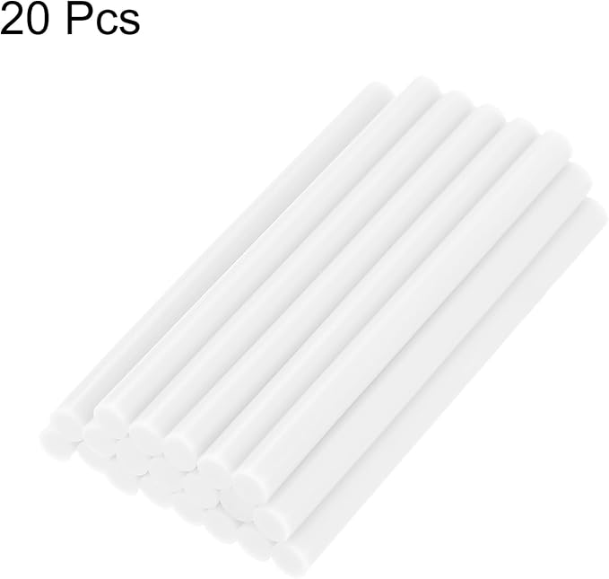 uxcell 20pcs Hot Glue Sticks for Glue Gun 7mm/0.27-inch x 4-inch Mini Hot Melt