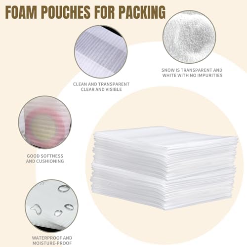 100 Pack 10'' x12'' 0.5MM Cushion Foam Pouches
