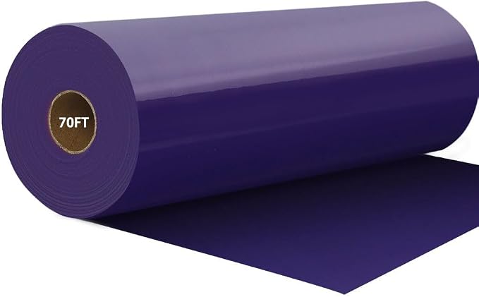 FUNKAKA Purple HTV Heat Transfer Vinyl Rolls, Adhesive HTV Vinyl