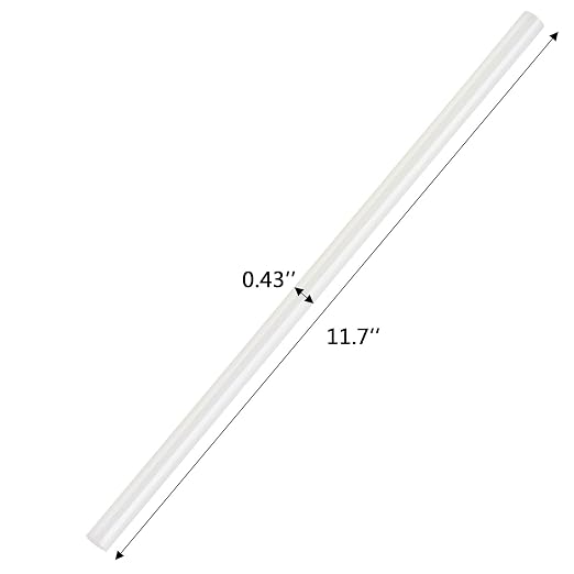 Full Size 11. 8" x 0.43" Hot Glue Sticks 50pcs Transparent Extra Long Hot Glue