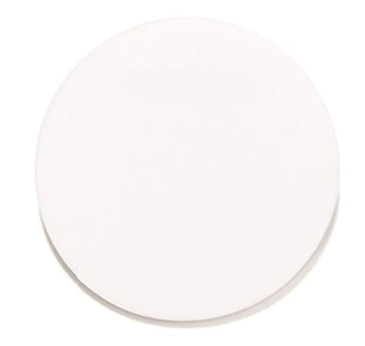 Set of 20 White Acrylic Discs, 1/8" Thick Round Transparent Circle Blanks