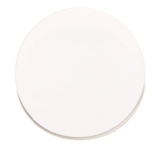 Set of 20 White Acrylic Discs, 1/8" Thick Round Transparent Circle Blanks