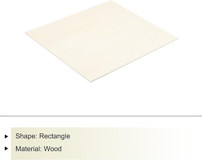 MECCANIXITY Basswood Sheet 8.3 x 11.8 x 0.2 Inch Unfinished Wood Boards Plywood